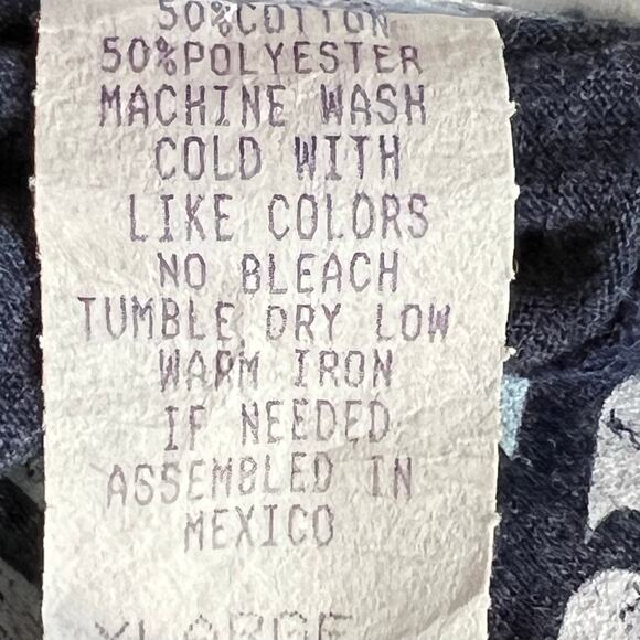 Y2K Jimi Hendrix blue T-shirt retro casual Crewneck vintage 2000s - Picture 6 of 6